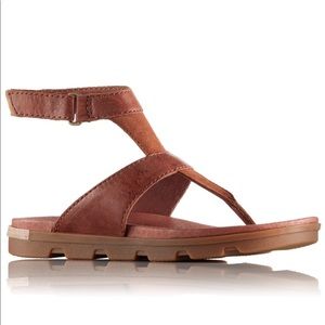 SOREL Torpeda Ankle Strap Leather Sandals Size 8